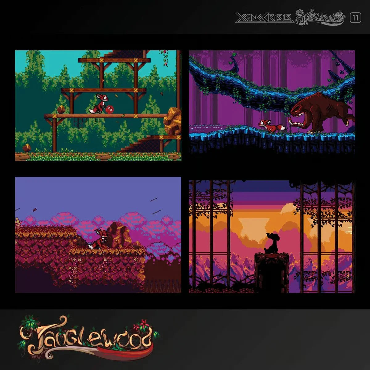 Tanglewood – pixel art gry przygodowej z lisem, lasem i kolorowymi scenami