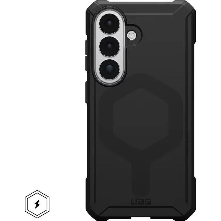 Czarny, ochronny etui UAG na telefon z trzema aparatami i magnetycznym uchwytem