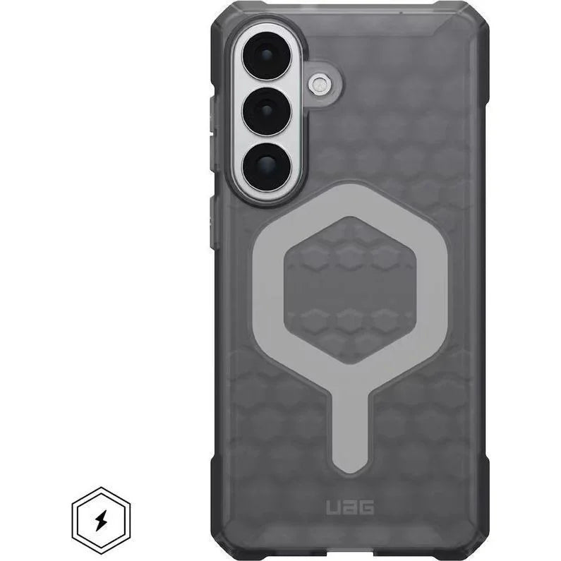 Przezroczyste etui UAG z magnetycznym uchwytem na telefon, idealne do Home Office i biurka