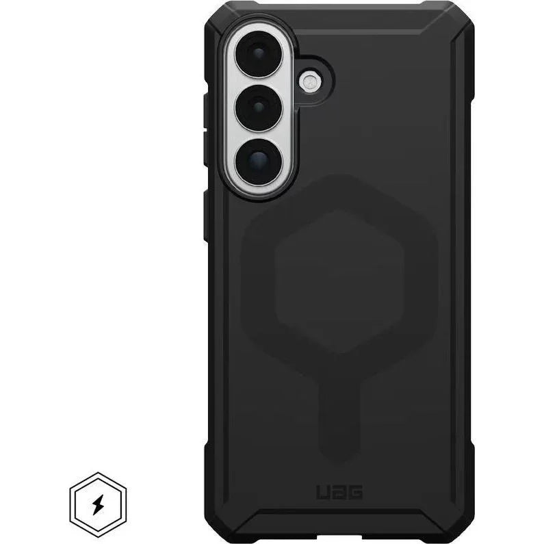 Czarny etui UAG na telefon z trzema aparatami i ochronnym designem