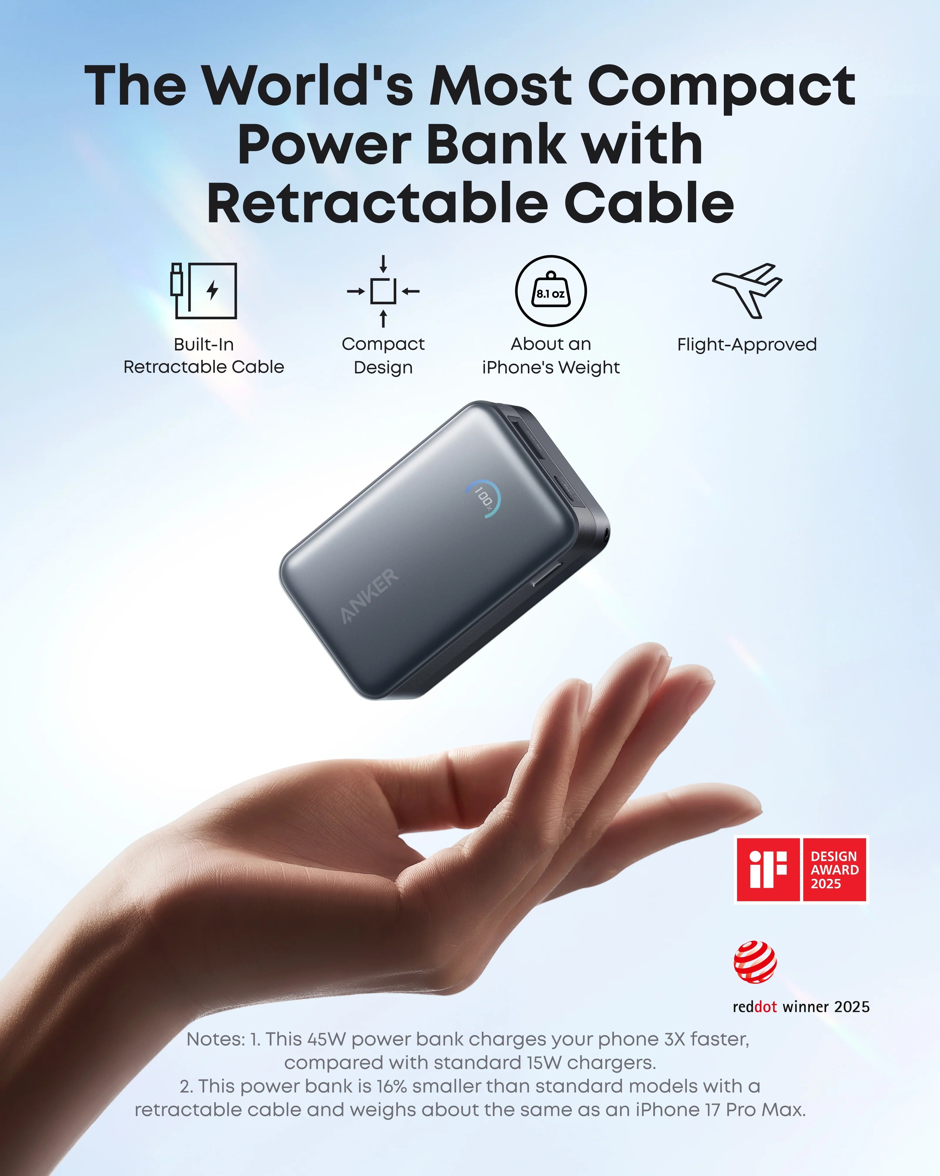 Anker - Nano Power Bank (10K, 45W)