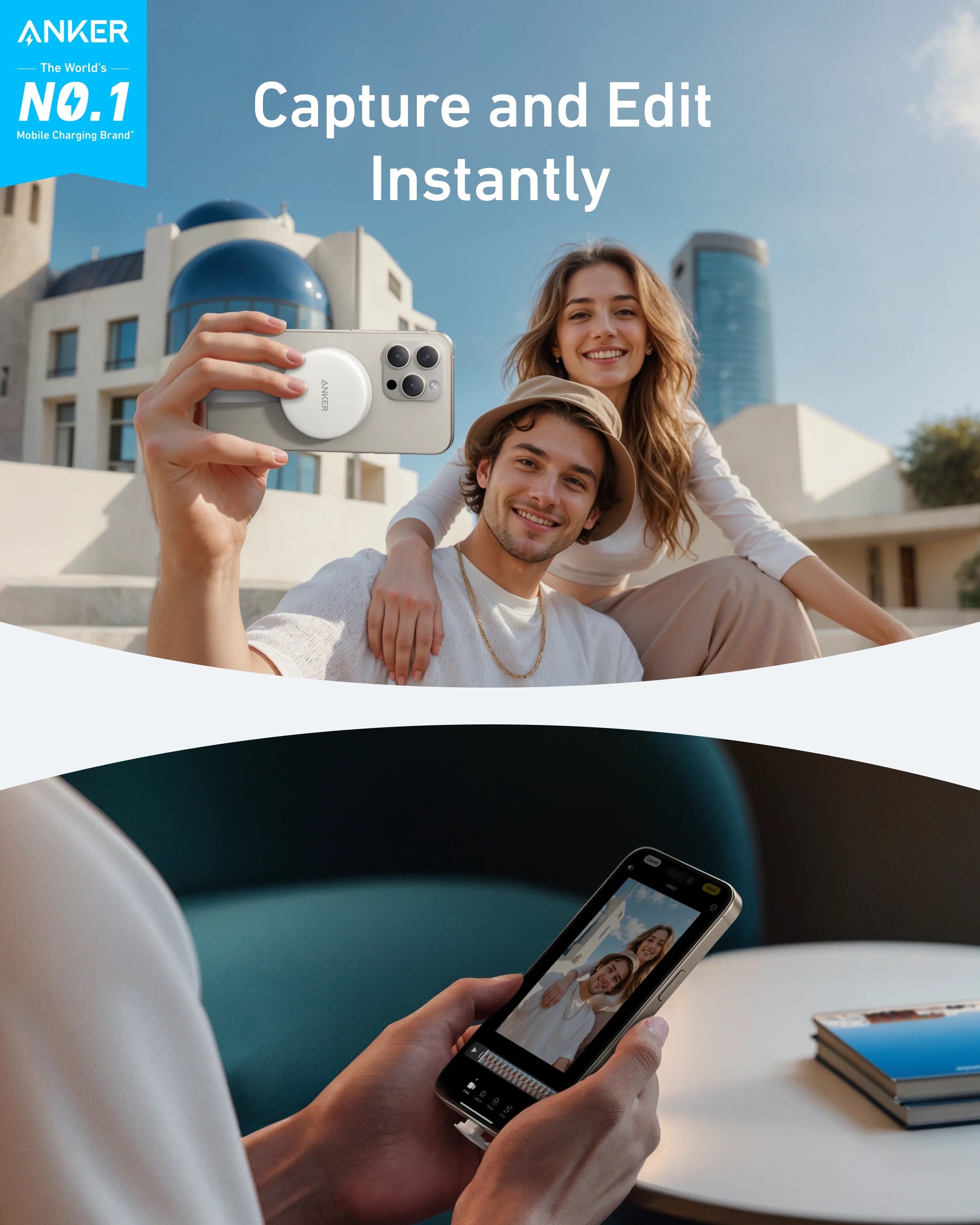 Anker - MagGo USB-C Adapter (3-in-1, 10Gbps, For iPhone)