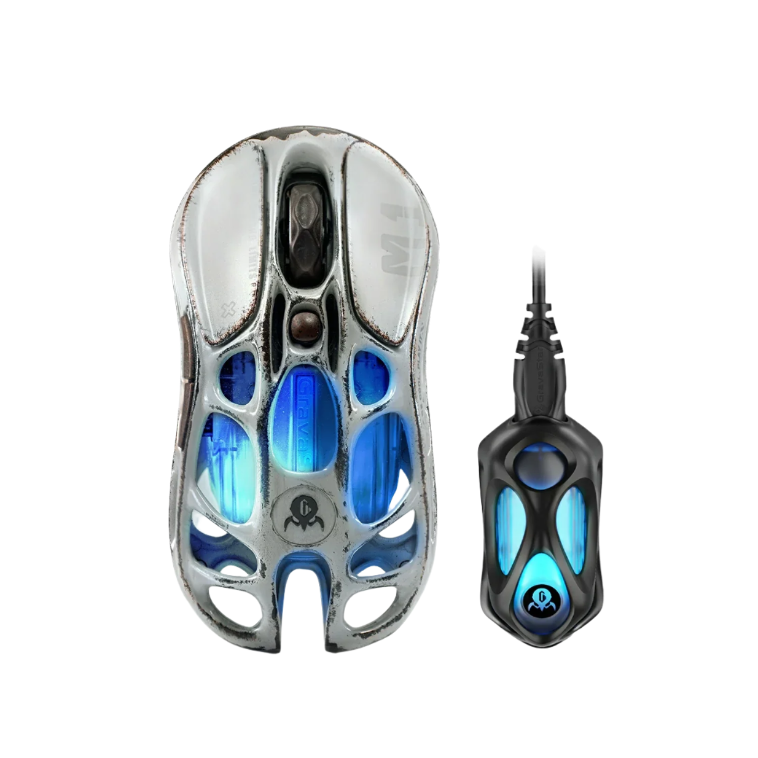 GravaStar - Mercury M1 Pro Battle Worn Edition-Silver Mist - Wireless Gaming Mouse
