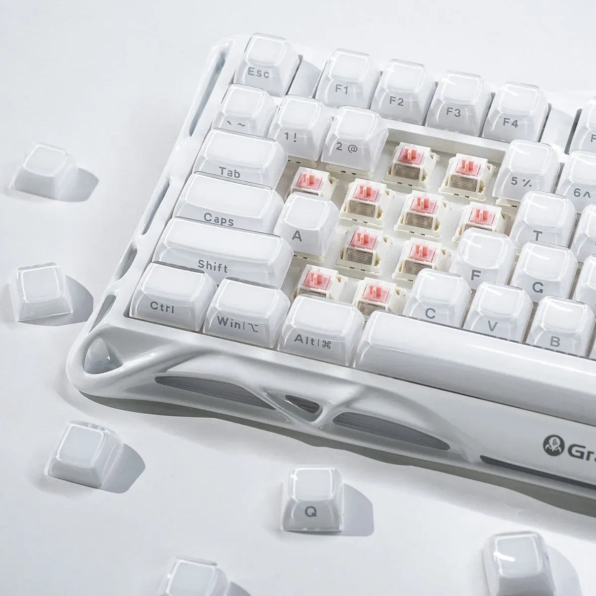 GravaStar - Mercury K1 Opaline White - Wireless Mechanical Keyboard Special Edition