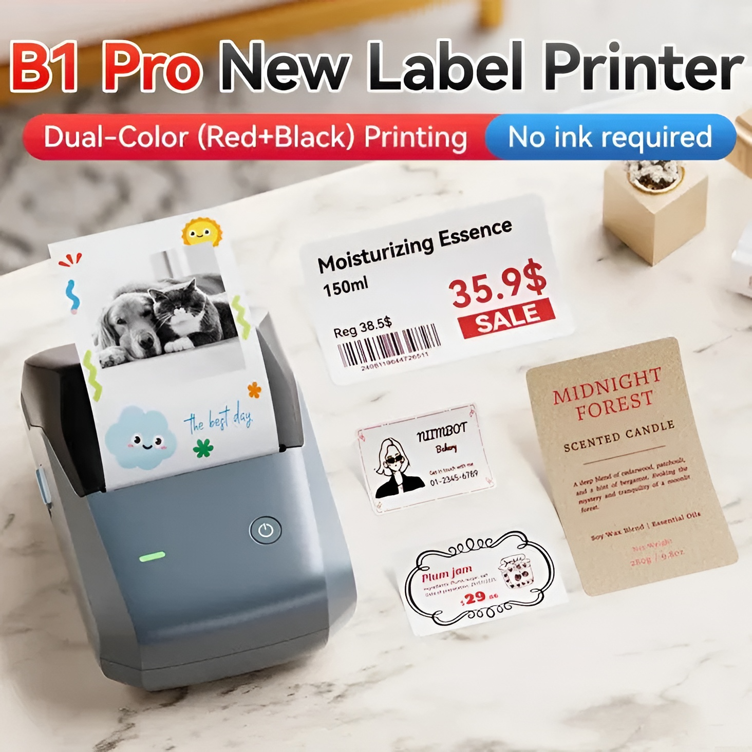Niimbot - 2inch Thermal Label Printer B1 Pro