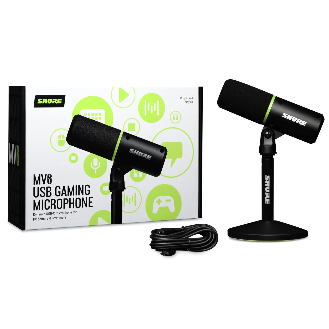 Shure - MV6 - USB Gaming Microphone