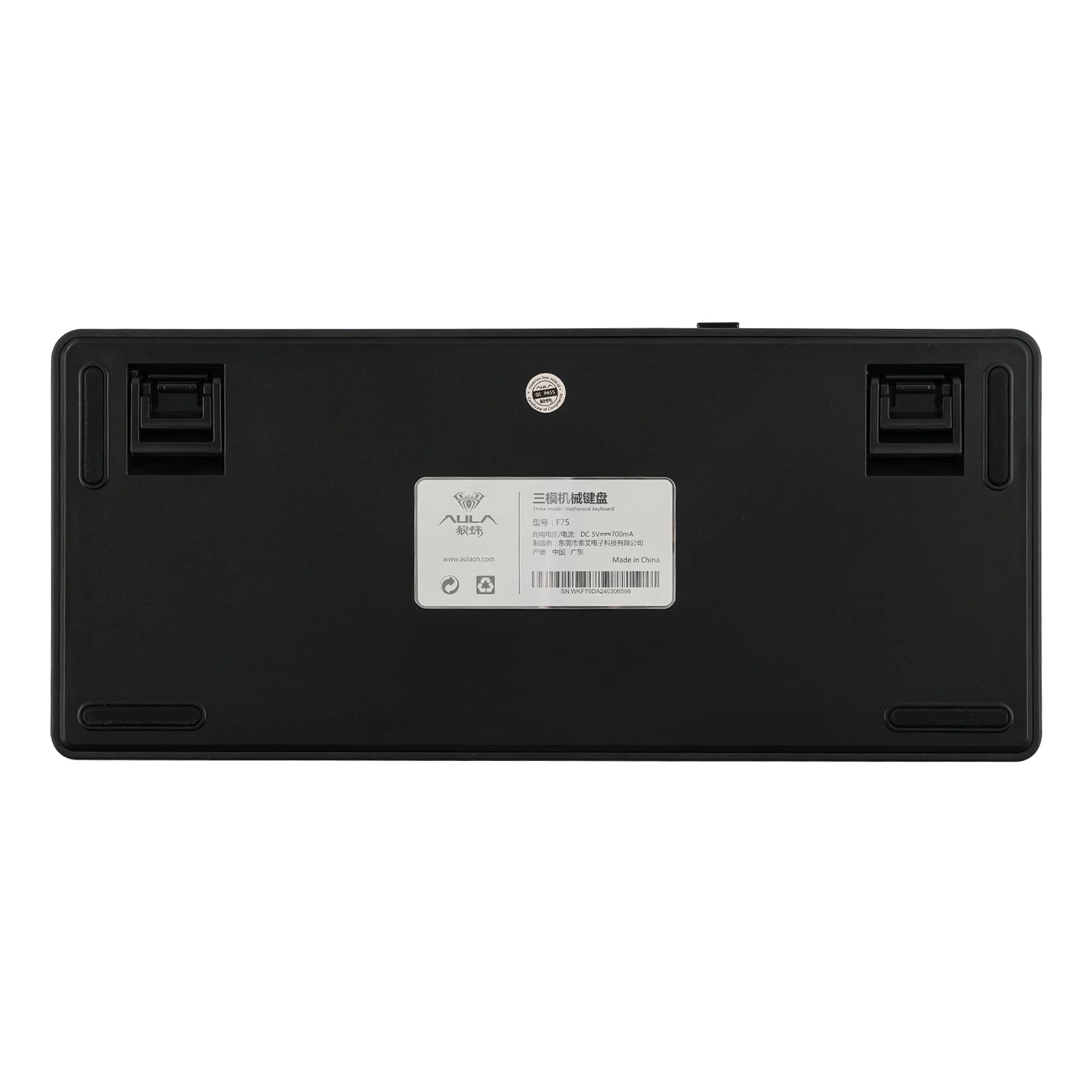 AULA - F75 - Gasket-Mounted Triple Modes Wireless Mechanical Keyboard - Gradient Grey Side-Engraved