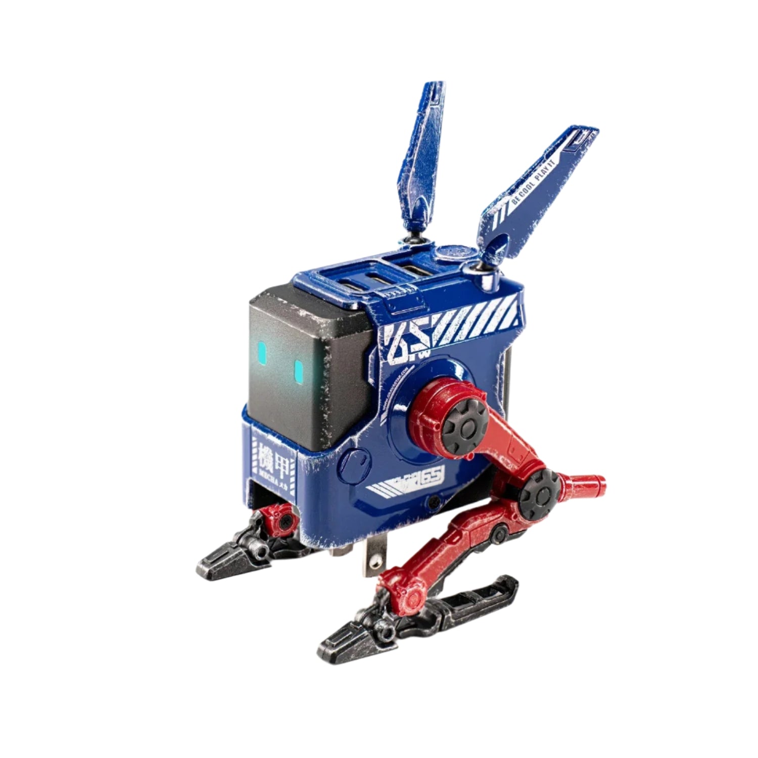 GravaStar - Alpha65 GaN 65W War Damaged Blaze Blue Wall Charger