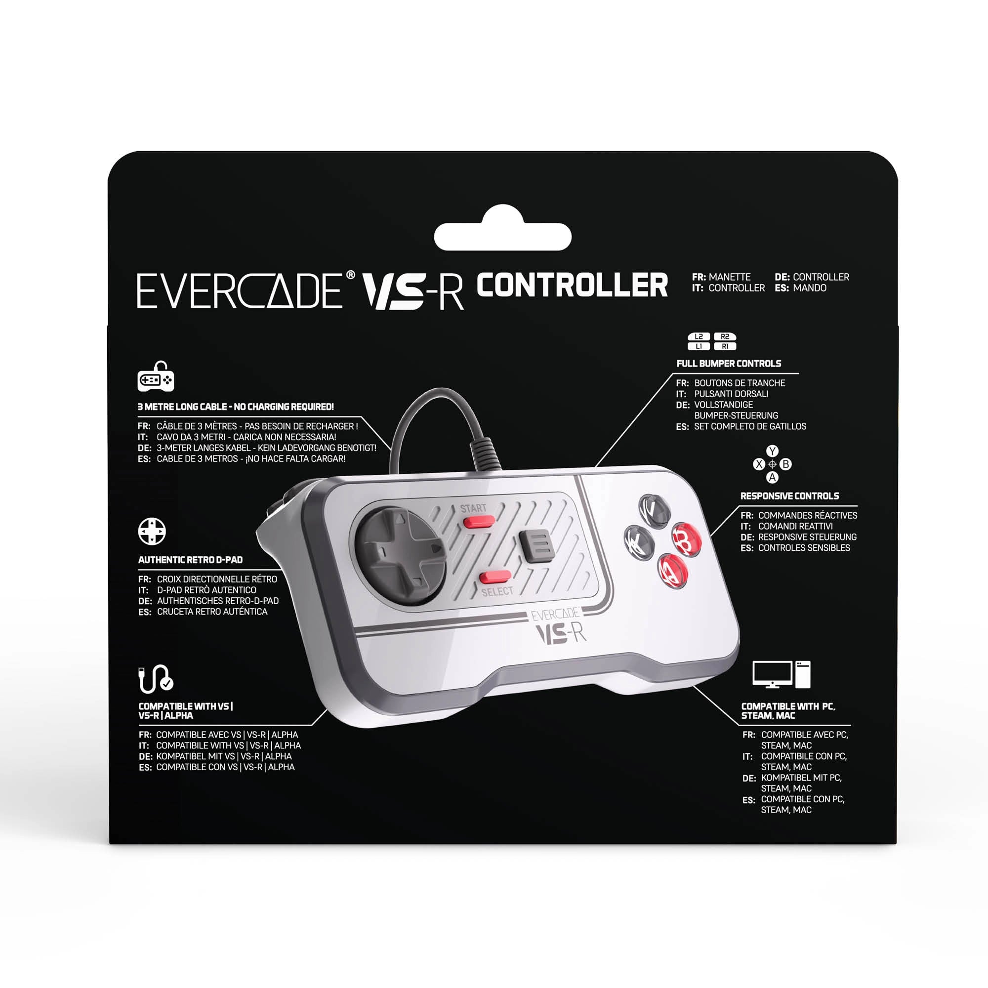 Evercade - VS-R Wired Retro Controller