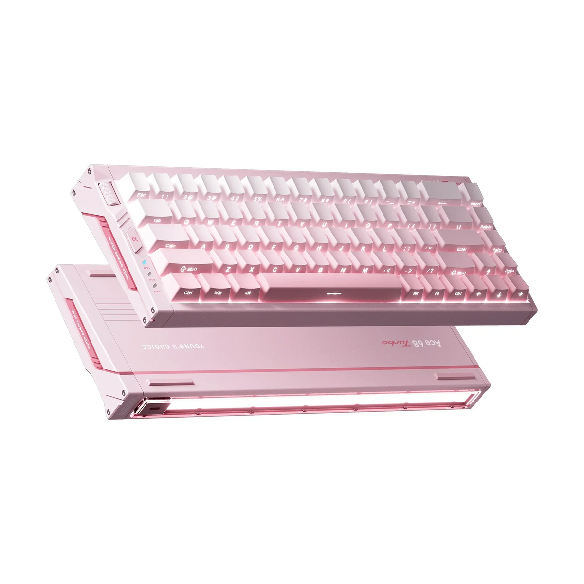 MCHOSE - Ace 68 Turbo Full-Aluminium HE Magnetic Keyboard Peachy Pink