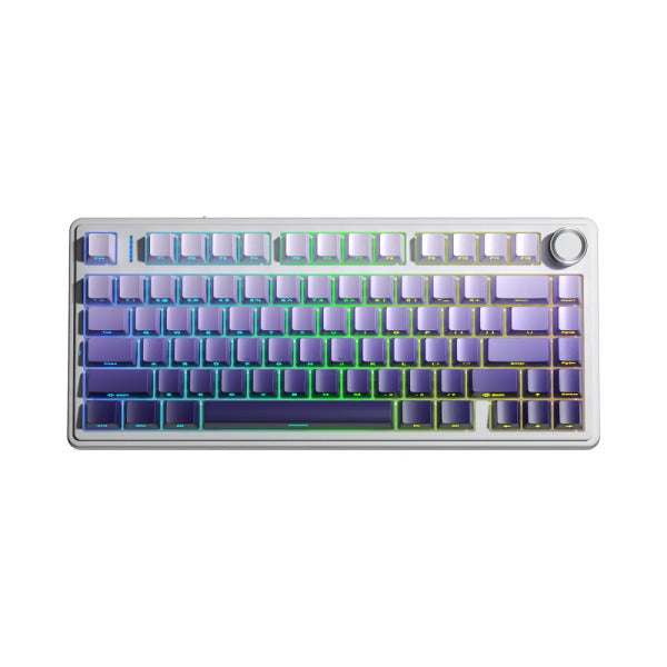 AULA - F75 - Gasket-Mounted Triple Modes Wireless Mechanical Keyboard - Gradient Purple Side-Engraved
