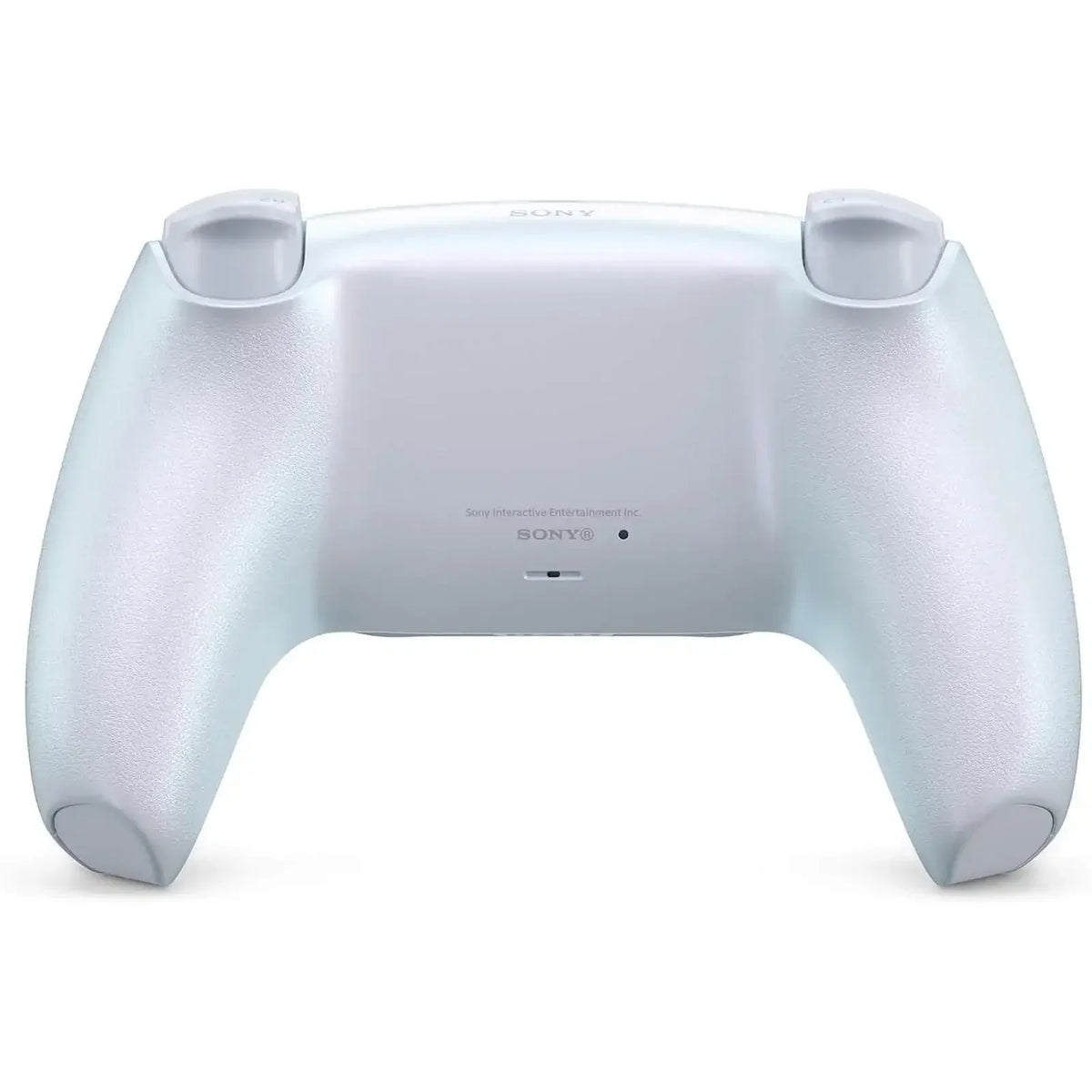 Biały bezprzewodowy gamepad Sony DualSense z ergonomicznym designem i logo SONY