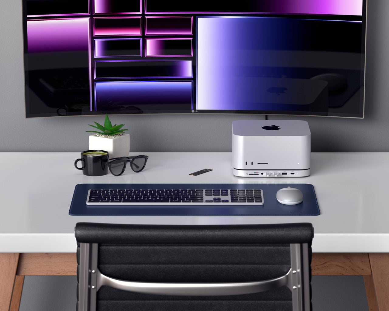 Satechi - Stand & Hub For Mac Mini / Studio With NVMe SSD Enclosure