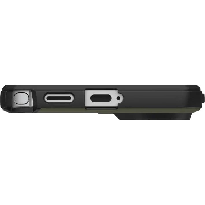 Czarny etui z portem USB-C i gniazdem audio, idealne dla biurka i home office