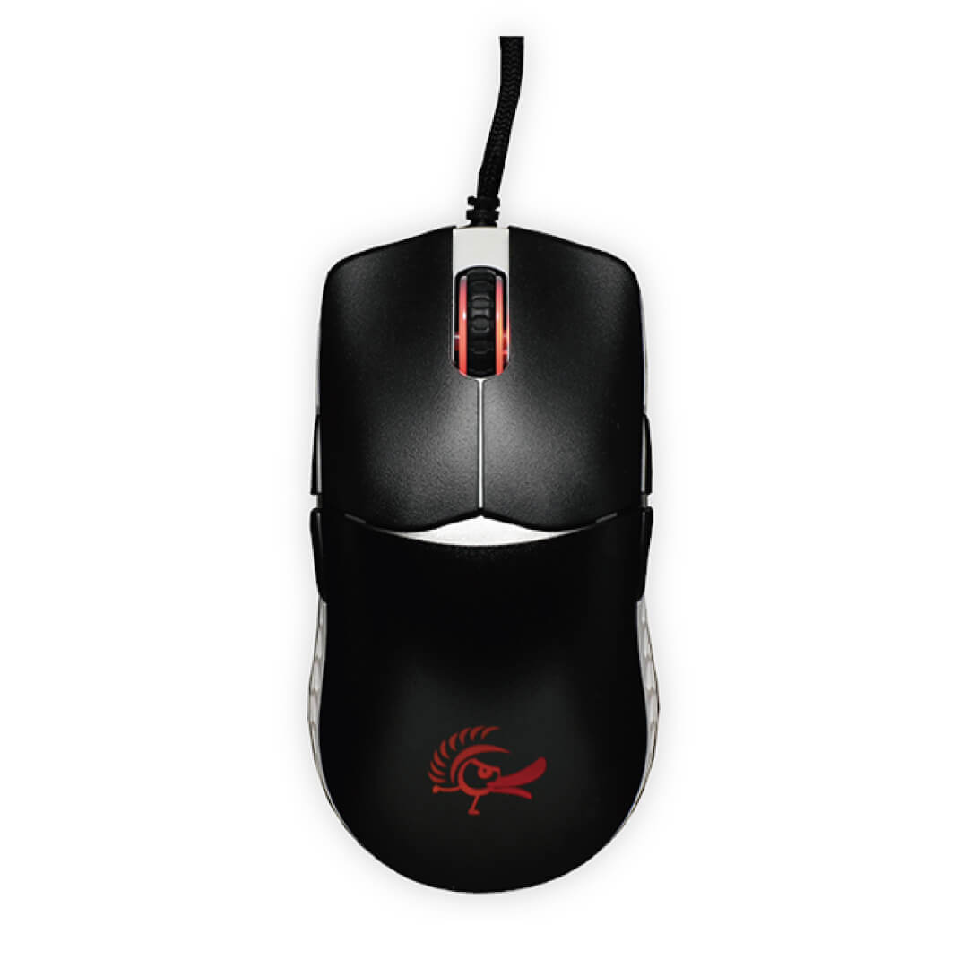 Ducky Feather Black & White Mouse - wired gaming mouse