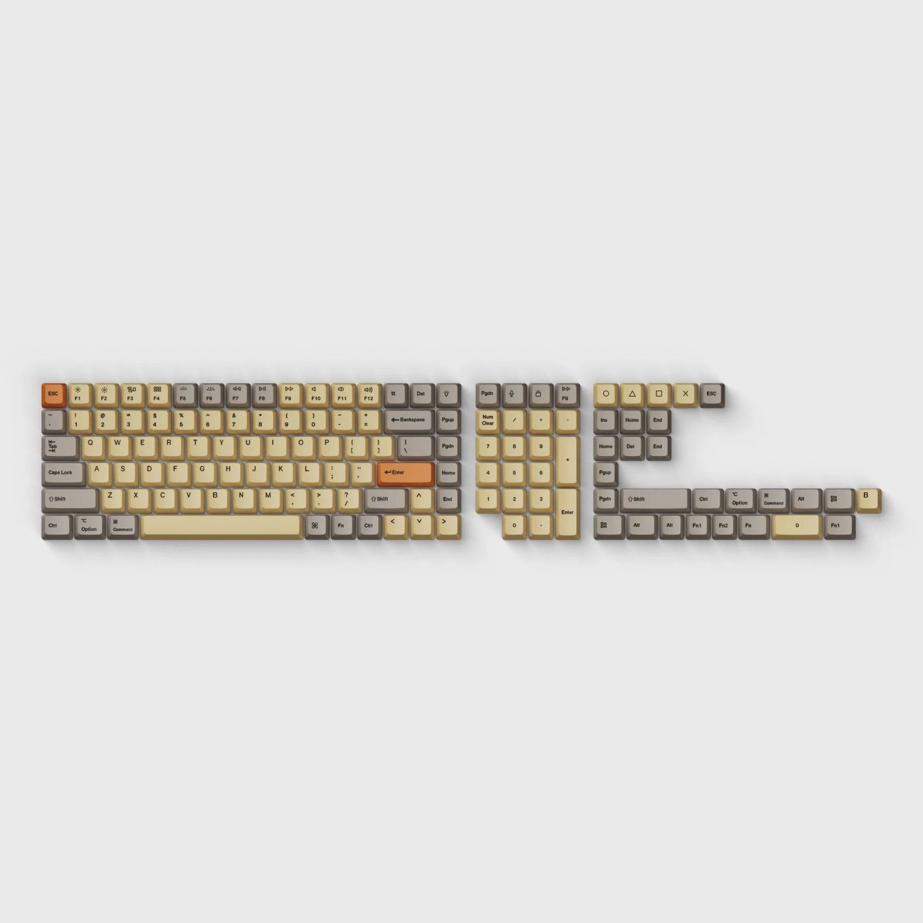 Keychron OEM Dye-Sub PBT Keycap Set - Wheat Grey | Shelter – Shelter.Shop