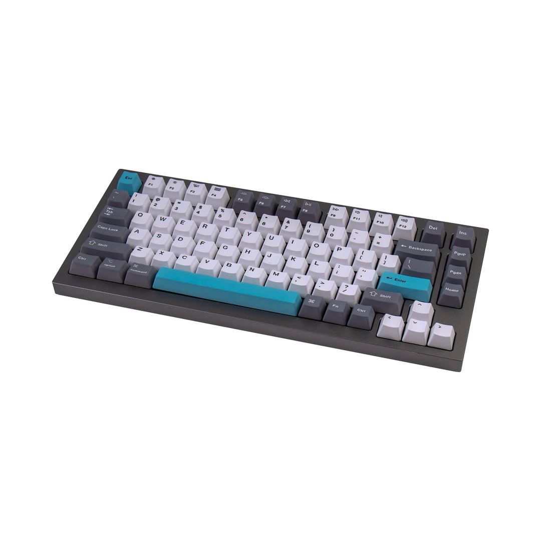 Keychron - Keycaps Q1 & K2 OEM Dye-Sub PBT Keycap Set - Grey White Blue