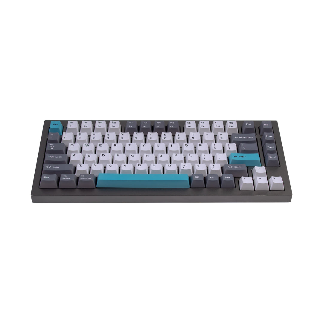 Keychron - Keycaps Q1 & K2 OEM Dye-Sub PBT Keycap Set - Grey White Blue