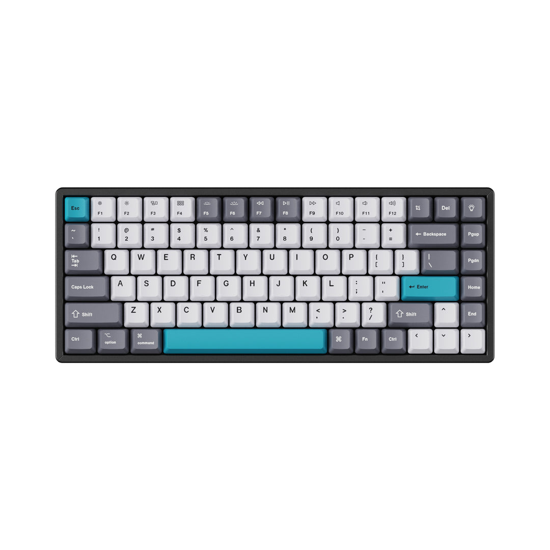 Keychron - Keycaps Q1 & K2 OEM Dye-Sub PBT Keycap Set - Grey White Blue