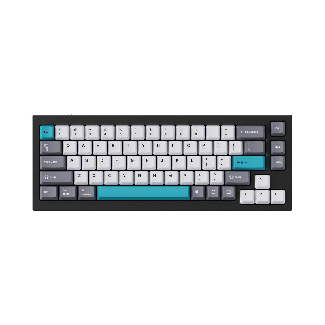Keychron - Keycaps Q1 & K2 OEM Dye-Sub PBT Keycap Set - Grey White Blue