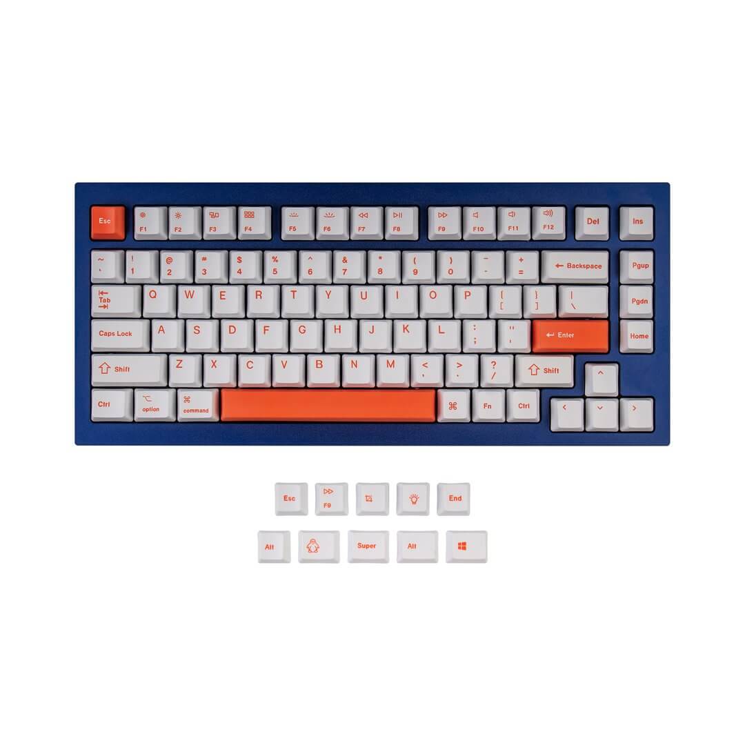 Keychron Keycaps - Q1 & K2 OEM Dye-Sub PBT Keycap Set - Orange