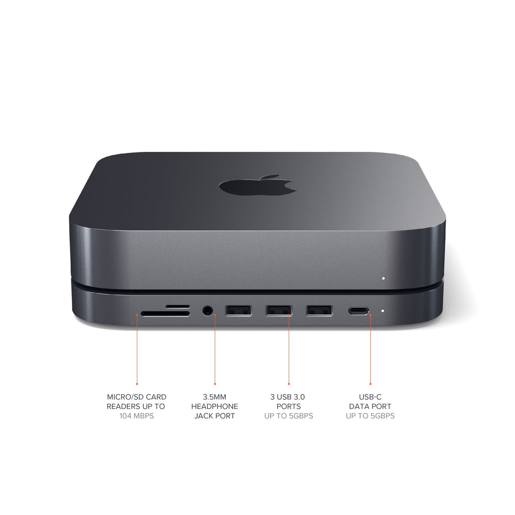 Satechi - Type C Aluminum Stand & Hub Mac Mini