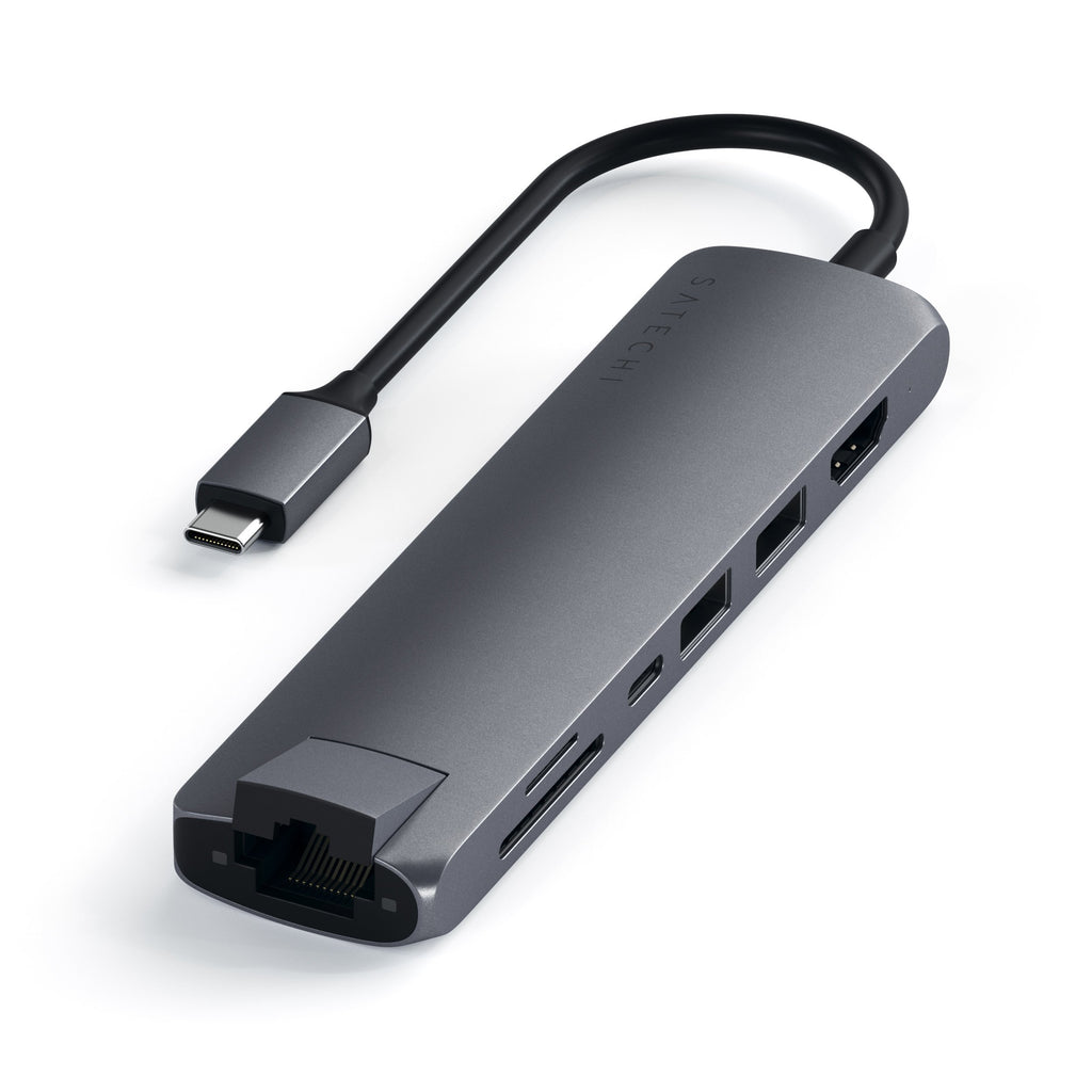 Satechi - Usb-C Slim Multi-port With Ethernet Adapter
